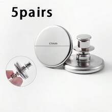 12/20 Pairs Classic Metal Curtain Magnet Ties With Back Studs, Magnetic Buckles For Home, Bedroom, Office Curtains - Easy Install, Tool-Free, Reusable - Multicolor - View 20