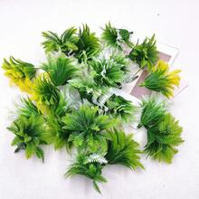 10pcs Artificial Fern Plant 4-Layer Coconut Leaf, Mini Plastic Plants Micro Simulation Flower Tree Model, Artistic Handmade Pot Landscape - 10pcs Artificial Plant - View 3