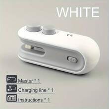 1/2/3pcs Rechargeable Mini Food Sealer Machine, USB Powered Long-Lasting Battery, Multifunctional Design: Sealing, Magnetic Base Turns Into Fridge Magnet, Ultimate Food Preservation Companion For Travel & Picnic - Multicolor - View 13