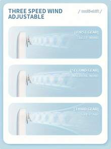 Quạt cầm tay mini di động sạc lại được, pin 1200mAh, quạt điện cá nhân 3 tốc độ điều chỉnh êm ái, thiết kế hình viên đạn 6 trong 1 tích hợp đèn pin. - Nhiều màu - Xem 8