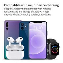 3-In-1 Fast Wireless Charger Magnetic Fast Wireless Charging Station 15W Rapid Charging Dock For Smartphones Smartwatches Earbuds Universal Compatibility With Latest Models Space-Saving Vertical Design Supports Flagship Phones & Wearable Devices Compatible With IPhone 17/16 Pro/ Max; 16 Plus; 16; 15 Pro/ Max; 15 Plus; 15; 14 Pro/ Max; 14 Plus; 14; 13 Pro/ Max; 13 Mini; 13; 12 Pro/ Max; 12 Mini; 12; SE (2022); 11 Pro Max; 11 Pro; 11; Xr; Xs Max; Xs; X; 8 Plus; 8.Compatible With Apple Watch Series 1/2/ Series 3/Series 4/Series 5/Series 6/Series 7/Series 8/Series 9/Series 10/SE/ SE2/ SE3/Ultra/Ultra 2/Sport/Edition.Compatible With AirPods Christmas Gift Xmas Gift New Year 2026 Valentine's Day Gift - Multicolor - View 4