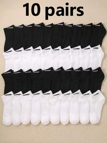 5/10/20 Pairs Kids Boat Socks, Children Short Socks, Kids Sports Socks, Back To School Running Socks, With Waist Tightening Design, Horizontal Hook Design, Suitable For Daily Wear, Fit For Boys & Girls, All Seasons, Fit For 1-16 Years Old, Breathable Soft & Comfortable - Multicolor - View 9