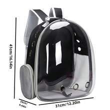 1pc Foldable Breathable Pet Carrier Backpack, Suitable For Small Dogs And Cats, Portable Sling Bag