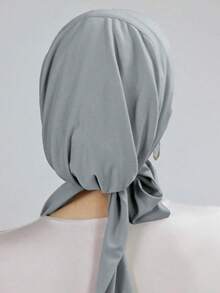 2PCS/Set Women's Solid Color Headscarf, Soft And Skin-Friendly, With A Simple Style That Matches Various Outfits, Showing Elegance. Suitable For: Daily Sun Protection, Going-Out Matching, Travel Shooting. - Multicolor - View 5