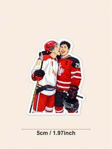 Hornarov Fierce Competition Stickers, LGBT Ice Hockey Aesthetic Stickers, Shane Hornarov And Ilya Rosanov Bookworm Stickers, Suitable For Kindle And Laptops - Multicolor - View 12