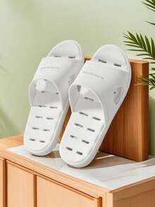 Comfortable Non-Slip EVA Bathroom Slippers, Suitable For Indoor/Outdoor, Home, Shower Use Year-Round - White - View 6