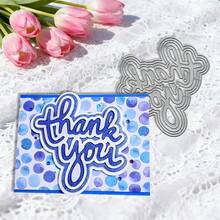 Creative Thank You Dies, DIY Scrapbooking Album And Embossing Stencil, Greeting Card Making Tool, Card Paper Cutting Crafts ,Gift Card Making Template Die Cuts. - Silver - View 8