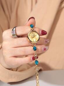 1pc Women's Minimalist Fashionable Luxury Casual Watch, Suitable For Gift Or Daily Wear - one-size - View 8