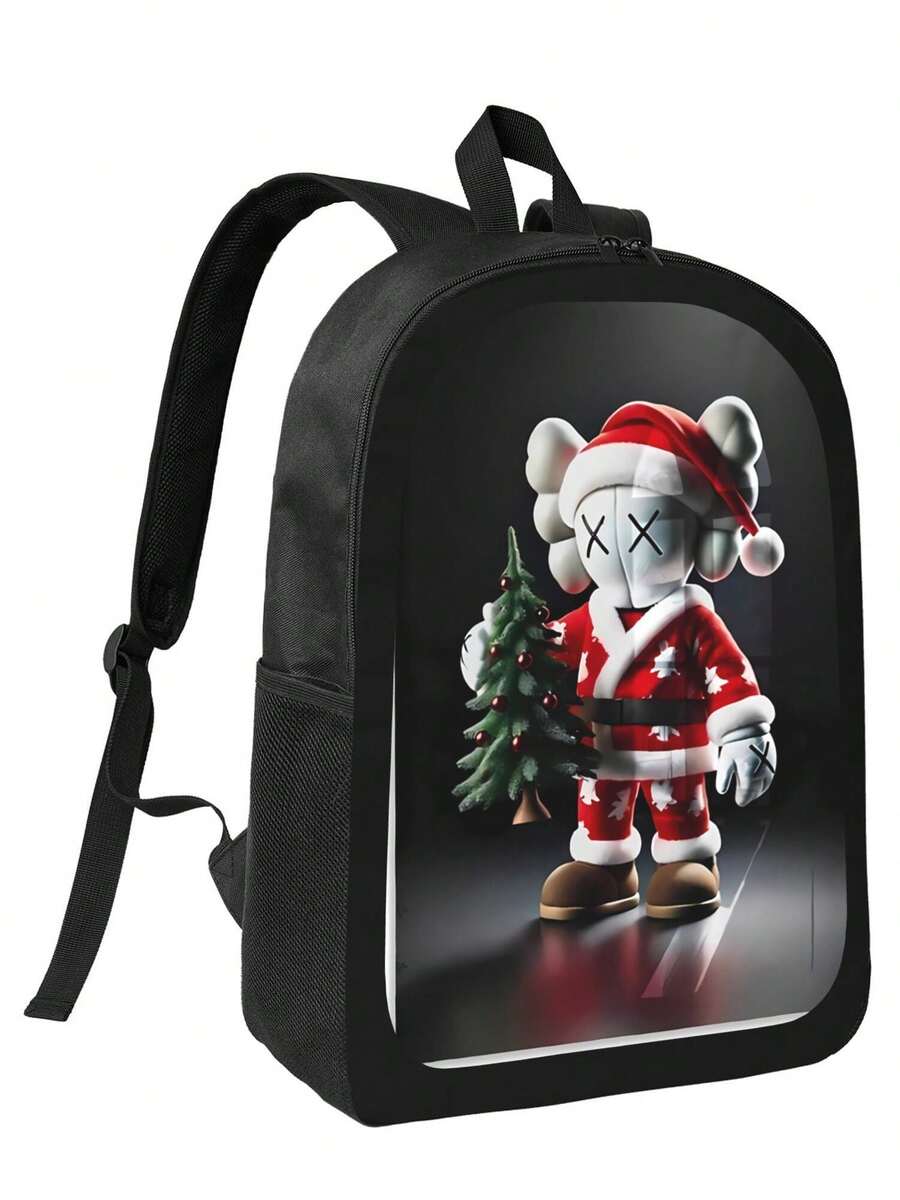 Kawss Kawaii Kaw  Anime Cartoon Men&AposLarge Capacity Backpack With Adjustable Shoulder Straps For Convenient Design, Waterproof And Scratch Resistant, Travel, And Commuting Backpacks - màu đen - Xem 1