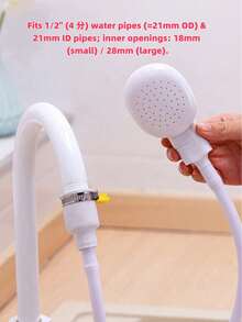 1pc Multi-Function Faucet Extender With Shower Head, Convenient For Shampoo, Bathtub, Shower Head Adapter, Pet Shower, Pet Cleaning And Grooming Products. Daily Necessity, Home Living Supplies, Back To School Supplies, Autumn/Winter Supplies, Christmas Decoration, Also An Ideal Gift For Christmas, Thanksgiving, New Year - Multicolor - View 5