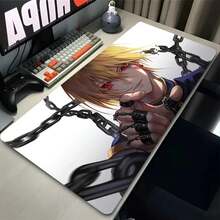 Mouse Pad Laptop Japan Anime Keyboard Pad H-Hunter X H-Hunter Gamer Cabinet Desk Mouse Mat PC Black And White Kurapika Mousepad - 6 - 查看 6