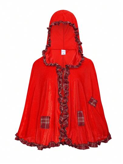 Ofrecemos disfraces de cosplay de Halloween y Navidad, que incluyen una capa roja con capucha y volantes, así como atuendos largos sin mangas con estampado floreado.