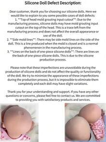 18 Inch Soft Touch Silicone Pascale Doll - Lifelike Reborn Newborn Girl With Open - Mouth Feature(Anatomically Accurate) - Silicone Doll - View 8