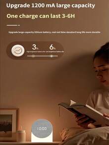 多功能无线蓝牙音箱，白噪音助眠器，带夜灯闹钟，多种舒缓音效助眠 - 白色 - 查看 8