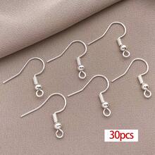 30pcs Real 18K Gold Plated French Earring Hooks Fish Hook Earrings For Jewellery Making Women Adults DIY Dangle Earrings Crafts Supplies - Multicolor - View 19