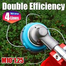 1个重型自动割草机头，4线设计 - 兼容汽油割草机、除草机、割灌机 - M10*1.25螺距替换头，经久耐用，适用于专业和家庭草坪护理、园艺设备。 - 淺藍色 - 查看 6