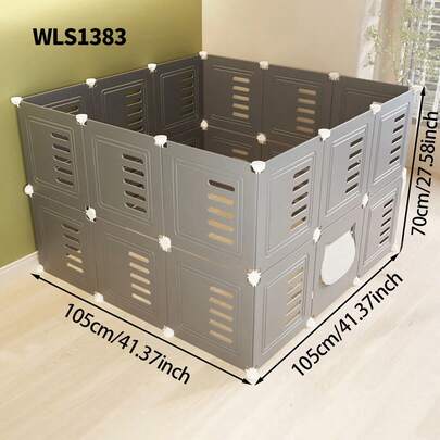 Cerca para mascotas de fácil instalación, cerca de aislamiento para conejos de interior, barrera de puerta pequeña para gatos y perros que se puede ensamblar y desensamblar fácilmente para almacenamiento, cerca de juego conveniente para el hogar