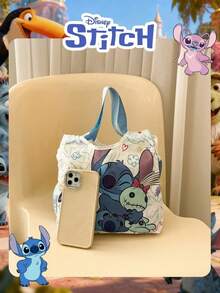 Disney 1 Pc Officially Licensed Stitch Pattern Storage Bag, Women's Cute Cartoon Candy Bag, Adjustable Shoulder Strap Crossbody Bag,For Women/Girls/Students,Ideal For Daily Use,Casual Outings, Shopping ﻿ - Multicolor - View 5