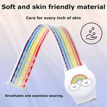 2 Funda para Apple AirTag para niños, Pulsera Protectora para Apple AirTag, con Cierre de  en Nylon Trenzado y Diseños Encantadores de Dibujos Animados, Perfectas para Niños,40840414 - Amarillo - Ver 2