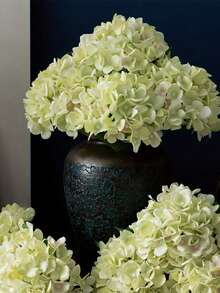 1pc Artificial Flowers Hydrangea Fake Flower Bouquets For Wedding Accessories Spring Decor Bedroom Home Decor Room Decor DIY Silk Flower Floral Arrangement Ideal Gift For Valentine's Day & Mother's Day Suitable For Table Centerpiece Holiday Party Garden Living Room Decor ﻿ - Multicolor - View 2