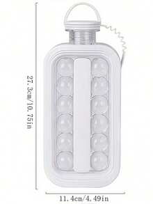 Home Ice-Making Wonder: Curling Stone/Ice Hockey Mold In One, Large Capacity Water Bottle, Refrigerator, Ice Cubes, Ice Tray. - Multicolor - View 4