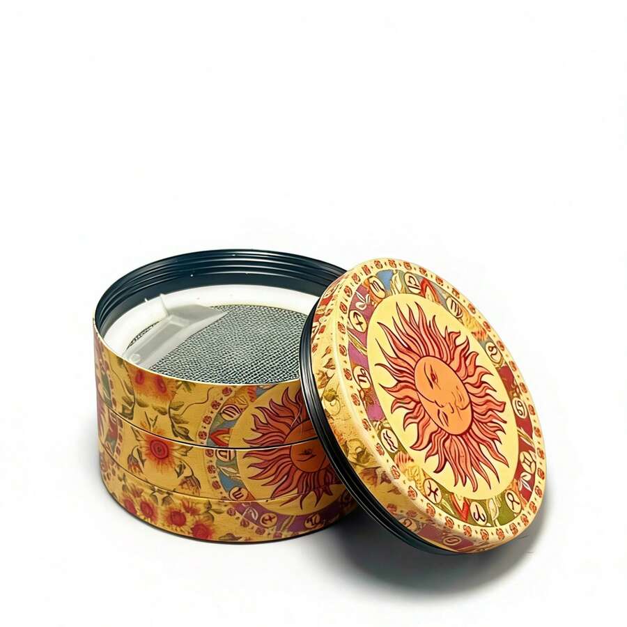 4件套50毫米直径锌合金研磨器套装，厨房工具，便携式研磨器 - 彩色 - 查看 1