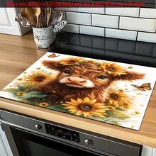 1pc Desktop Heat-Resistant Protective Cover, The Surface Is Anti-Slip And Scratch-Proof, And Easy To Clean Polyester, Which Is Used For Anti-Slip In Kitchens, Washing Machines, Dryers, Stove Protective Covers, Home Appliance Accessories And Modern Kitchen Utensils. - Multicolor - View 16