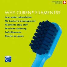 Curaprox CS 1560 Soft Toothbrush U2013 Firmer Brushing Experience | Gentle Plaque Removal For Adults | Single Pack, Random Color - trắng - Xem 6