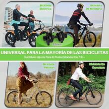 bicicleta para hacer ejercicioWOTOW Sillín de icleta Ancho y Cómodo Asiento Impermeable y Transpirable para icleta de Montaña Carretera Eléctrica y Ejercicio Absorción de Impactos Universal para Hombres y Mujeres - Negro  Tira Reflectante - Ver 6