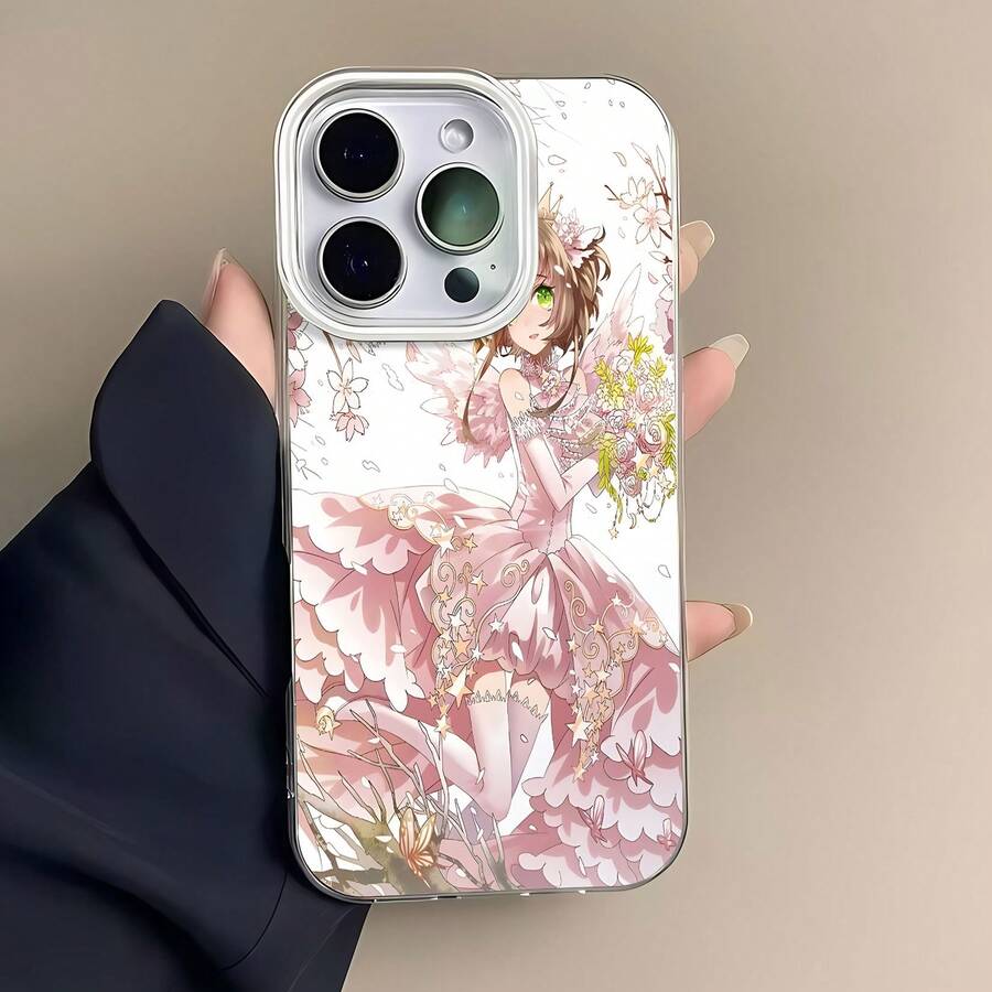Estuche para teléfono con patrón de flor de hada Compatible con estuches para teléfonos 17 17 Pro 16 Pro Max 15 Pro Max 14 y 13 Hecho de material TPU duradero, resistente a caídas y elegante Un regalo perfecto para familiares, amigos y seres queridos y un excelente regalo para cumpleaños, San Valentín y Año Nuevo. - Blanco - Ver 1
