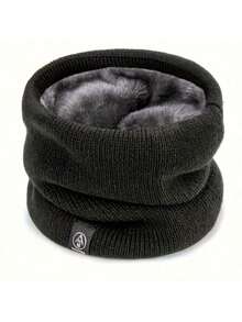 2025新款加厚高品质保暖围巾 - 舒适纯色设计，男女通用，适合户外活动和日常使用，两种颜色可选（黑色、灰色），冬季保暖必备 - 万圣节、圣诞节、感恩节的完美礼物