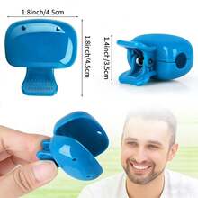 Hxezoc 1/6 Pack Solid Color Toothbrush Head Covers - Waterproof Portable Plastic Protective Clips For Travel, Camping, Home, Bathroom, School & Business Scenarios - Multicolor - View 2