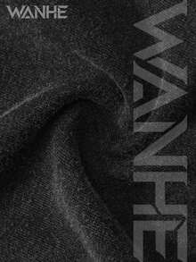 WANHE Men's Washed Shorts / Unisex Style, Couples' Matching Outfit - Ideal Gift For 2026 New Year, Valentine's Day, Romantic Outfits, St. Patrick's Day, Black History Month, Back-To-School Season And Easter-Van Dutch Motor Cycles Speed Shop Printed Washed Shorts For Men Streetwear Casual Summer Outfit  Graphic Design Comfortable Fit Urban Lifestyle Fashion - 黑色 - 查看 4