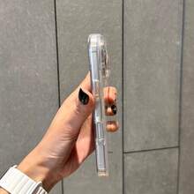 Rainbow Gradient Glitter Magnetic Phone Case, Transparent Protective Case With Shiny Powder, Minimalist & Fashionable Phone Case Compatible With IPhone 17 Pro Max/16/15/14/13/11 Series - Multicolor - View 10