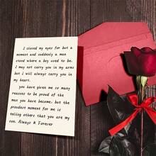 1Pc Fun & Creative Birthday Greeting Card For Son - "I Closed My Eyes" Design, 5.3*8in With Envelope, Small Business Supplies, Perfect As Birthday Gift, Thank You & Gift Cards - Multicolor - View 4