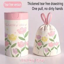 100 Extra-Thick, Large Drawstring Garbage Bags With Lavender Scent. Multi-Purpose Disposable Trash Bags, Suitable For Kitchens, Bathrooms, Bedrooms, Living Rooms, And Toilets. Tear-Resistant, A Household Essential, Also Ideal For Office Cleaning. - 粉色 - 查看 4