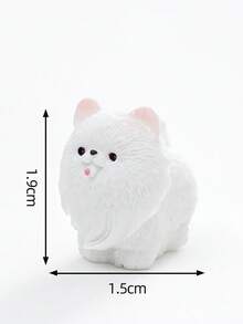 7件迷你树脂小狗摆件，微景观装饰配件，适用于卧室、书桌、办公室装饰，柔和可爱的设计带来治愈的氛围，愿您被可爱环绕，享受生活中的简单快乐 - 彩色 - 查看 8