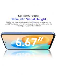 Blackview Oscal Tiger 13 5G NFC 智能手机，全球版，8GB+256GB，6.67 英寸高清+ IPS 显示屏，5000 万像素三星 JN1 AI 三摄，紫光展锐 Tiger T760 (6nm) 处理器，支持最高 2TB 扩展存储，内置 Google Photos AI 编辑工具 - 黑色 - 查看 5