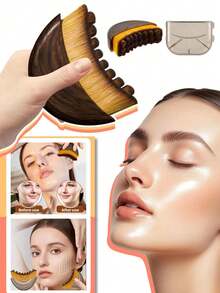 1pc Lymphatic Contour Face & Body Massage Brush, Lymphatic Drainage Massager, Suitable For Facial, Chin & Jawline Shaping, Ergonomic Design, Precise Skin Contact, Portable Beauty Tool (Better Results With Continuous Use), Beauty, Skincare, Spa, Personal Care, Skincare Tool, Facial Care, Beautician Supplies, Massage, Facial Massage Tool, Facial Roller - Multicolor - View 9