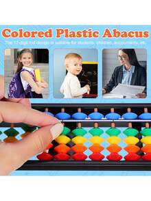 Mikikit Ábaco Aritmético Chino Multicolor, Juguete Educativo para Aprender Matemáticas, Desarrollo Cognitivo, Ideal para Estudiantes Y Enseñanza Escolar,40859669 - Multicolor - Ver 5