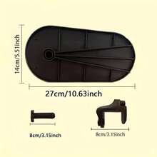 Desktop Arm Rest Support Adjustable Wrist Rest Rotating Support Pad Suitable For Alleviate Fatigue - màu đen - Xem 3