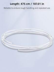 0.15英寸/0.23英寸水族箱气管 - 透明柔韧 - 防缠绕 - 适用于淡水和海水鱼缸 - 长度187.01英寸 - 透明 - 查看 3