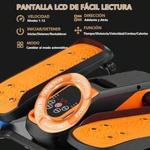 bicicleta para hacer ejercicioRabbitstorm Maquina Eliptica Electrica Maquina para Pedalear con Control Remoto Almohadilla Antideslizante Correas para Los Pies 12 Velocidades para del Escritorio en el Hogar y la Oficina - negro - Ver 5