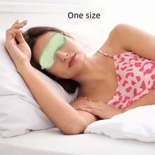 1pc/4pcs/10pcs Blackout Sleep Eye Mask, Satin-Like Cooling Comfortable, Relieve Fatigue, Nap, Sleep, Back To School Supplies - Grass green - View 5
