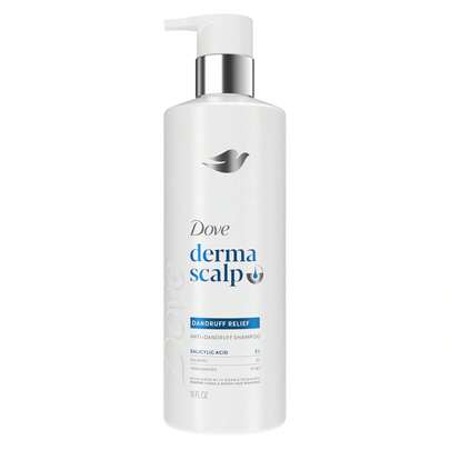  Dove Derma Scalp Shampoo 1 Ct Dandruff Relief For Boosting Resilience & Removing Flakes, With Salicylic Acid, 16 Oz