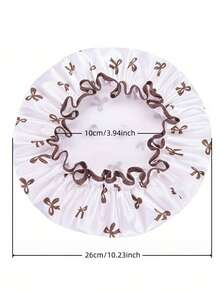 2pcs Reusable Waterproof Shower Cap, Sleep Cap, Bath Cap, Hair Protection Cover, Elastic Hair Band, Sleep Hat, Valentine's Gift, Home Beauty Daily, Travel Accessory, Spring Festival, Waterproof Head Cover - Multicolor - View 10