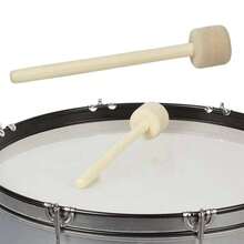 木槌鼓棒 鼓槌 羊毛毡头小军鼓槌 带木柄鼓槌 乐队演出用 - 彩色 - 查看 5