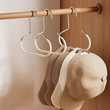 3pcs New Hat Hooks, Practical Tool For Storing Hats. One Hook Can Hold Up To 8 Hats, Suitable For Dorm Closets, Can Hang Baseball Caps And Other Hats, Multi-Functional Hat Display Rack, No Trace And No Hooks Needed. - Multicolor - View 1