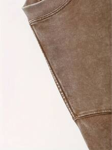 100% Pure Cotton, Make Old,Retro ,230g,Brown-Toned "TRUST IN THE LORD" Letter & Star Print 100% Cotton Sweatshirt - Dark Gray Crewneck Soft Style With Back Proverbs Verse Decor Breathable Top,Y2k,Soulja,Concert,,Cyber Monday,Gothic,Vintage,Streetwear Graphic,Valentine's Day Gifts,New Year's Gifts, Carnival Gifts, St. Patrick's, Easter, Father's Day, Mother's Day Gifts 004-AB - 咖啡色 - 查看 9