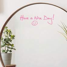 "Have A Nice Day!"Positive Affirmation Sticker Smiling Face Decal - Multicolor - View 9